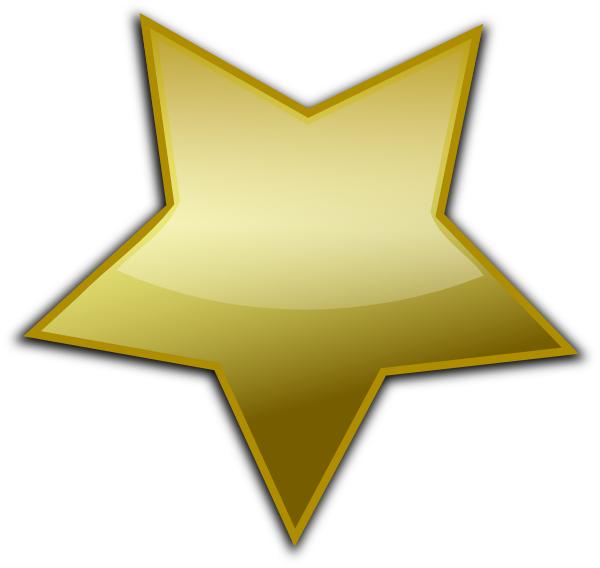 Gold Star Clip Art