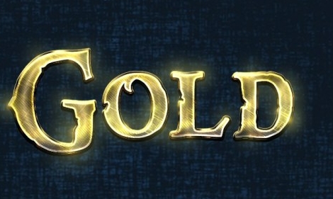 Gold Text Effect PSD