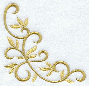 Golden Elegant Corner Scroll