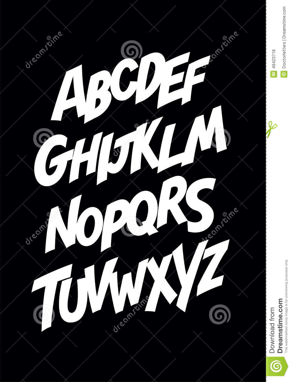 Graffiti Font Styles Alphabet