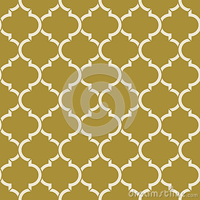 Green Quatrefoil Pattern