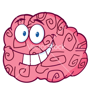 Happy Brain Cartoon