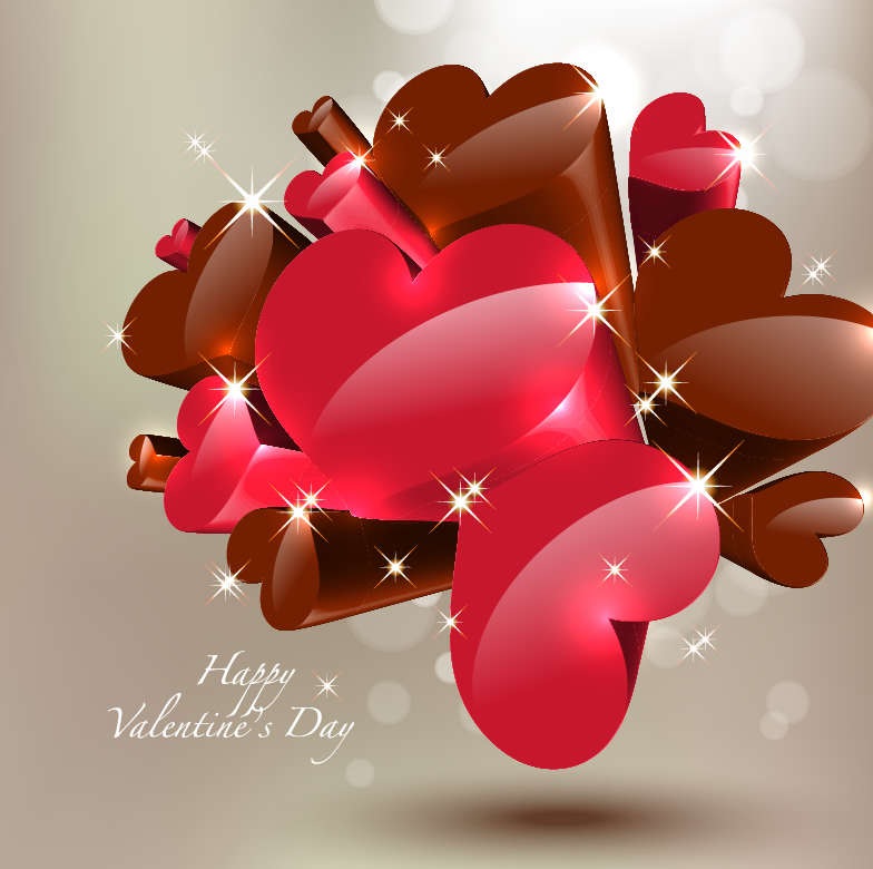 16 Free Vector Happy Valentine's Day Images