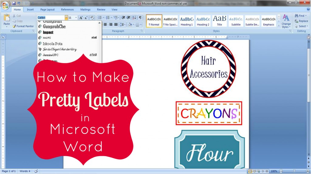 How to Make Labels in Microsoft Word