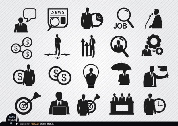 Human Resource Icon Vectors Free