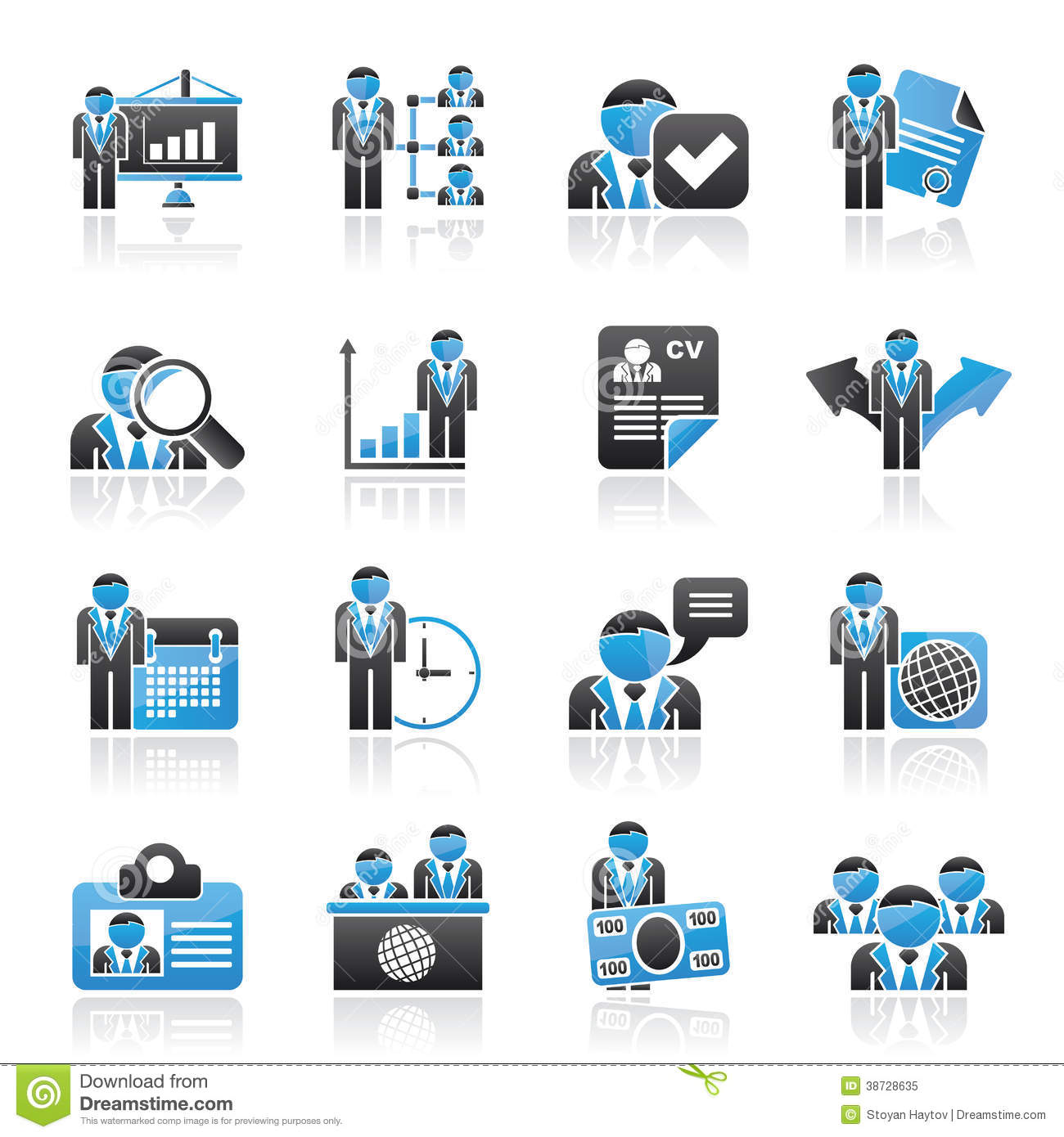 Human Resource Icon Vectors Free