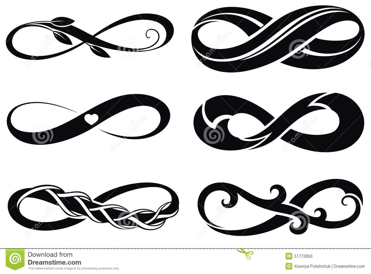 Infinity Symbol Tattoo with Designs