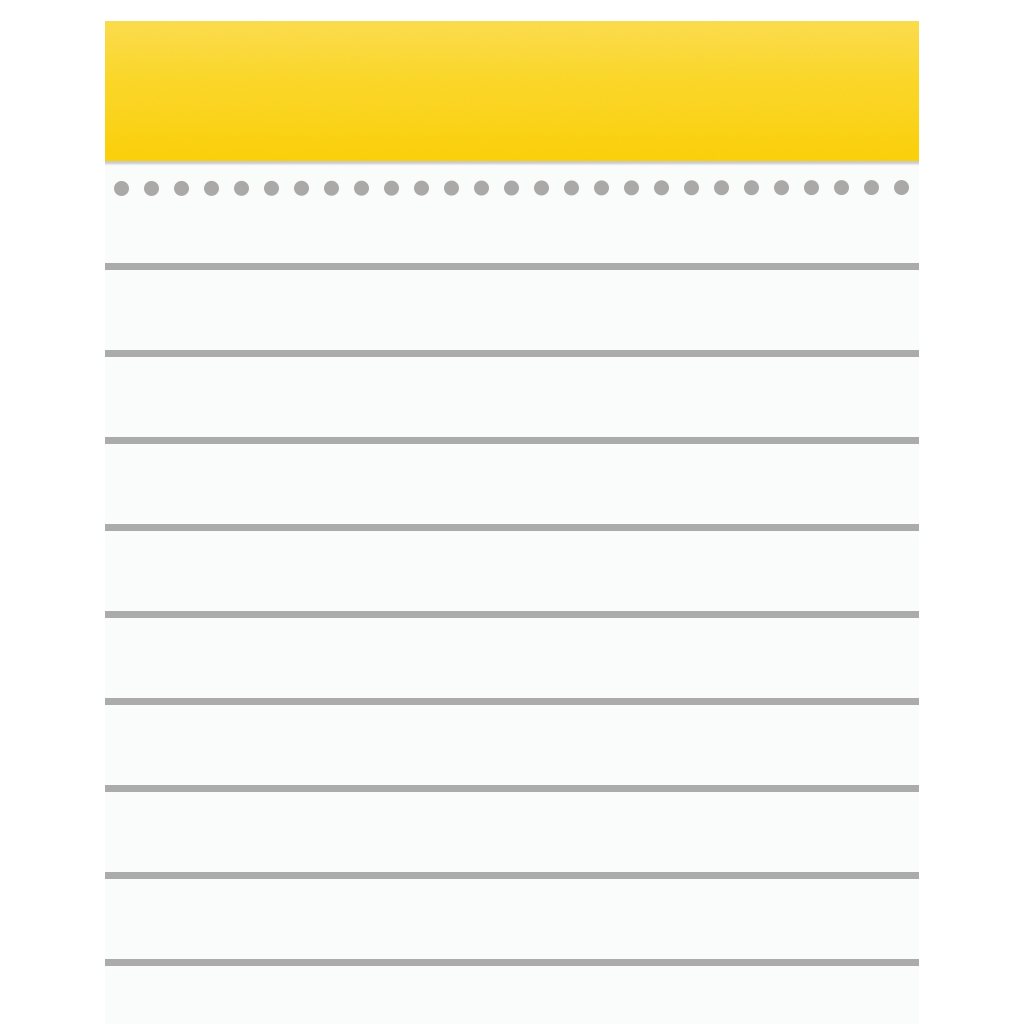 iOS Notes App Icon