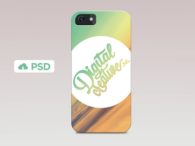 iPhone 5S Case Template PSD