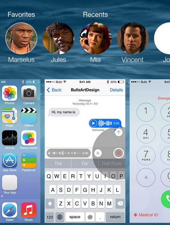 iPhone 6 iOS UX Design