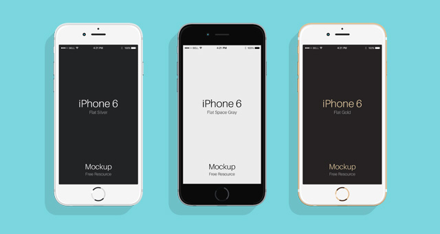 iPhone 6s Flat Template iPhone 6s Flat Template