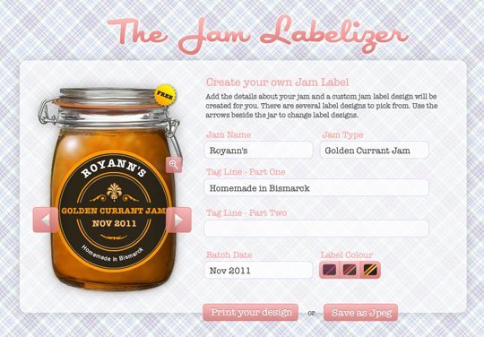 Jam Design Your Own Labels Free