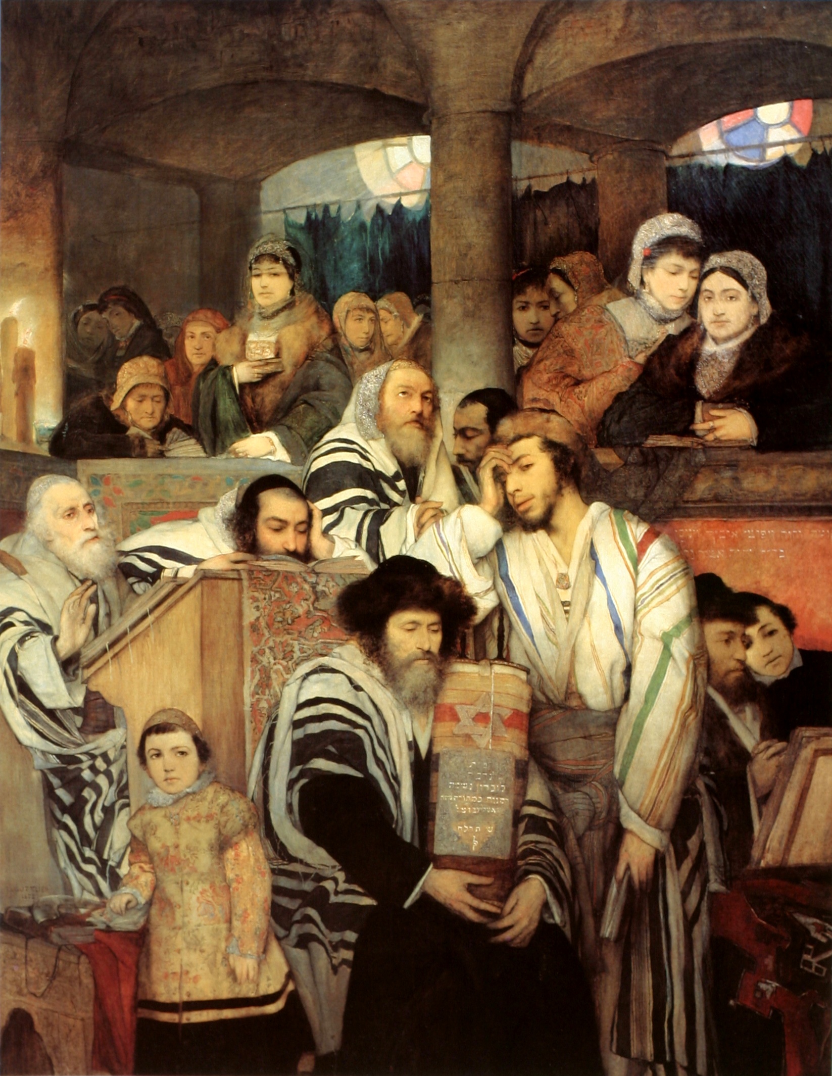 Jewish Yom Kippur People Praying For