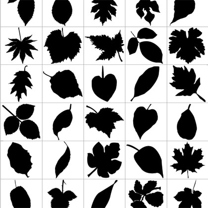 Leaf Silhouette Clip Art Free