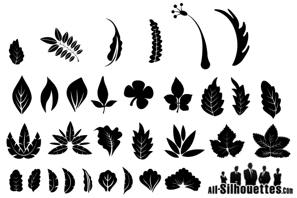 Leaves Silhouette Vector Free