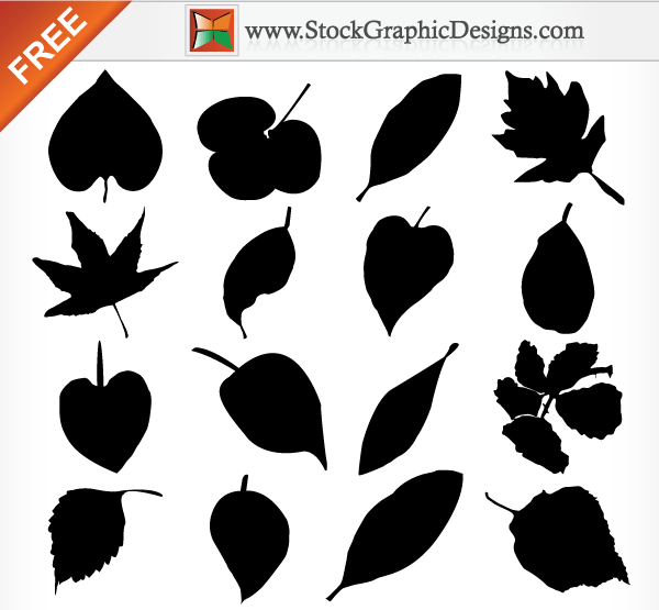 Leaves Silhouette Vector Free