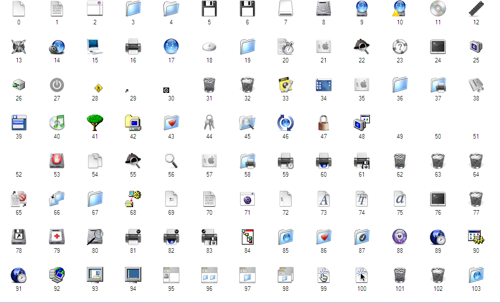 Mac OS X Icons for Windows