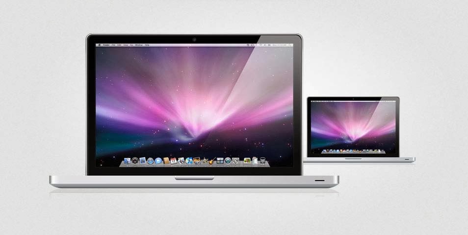 MacBook Pro Retina Mockups Psd Free Template