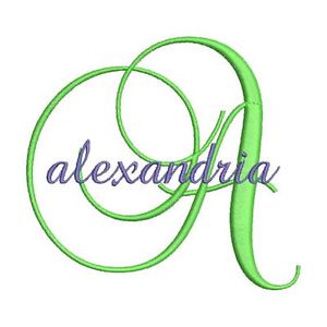 Machine Embroidery Fancy Monogram Fonts