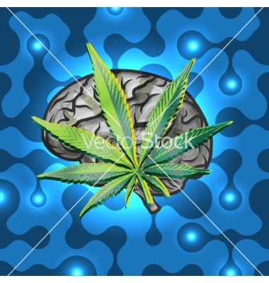 Marijuana Free Vector Brain