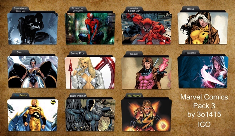 Marvel Comics Folder Icon