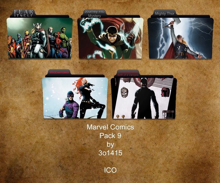 Marvel Comics Folder Icon