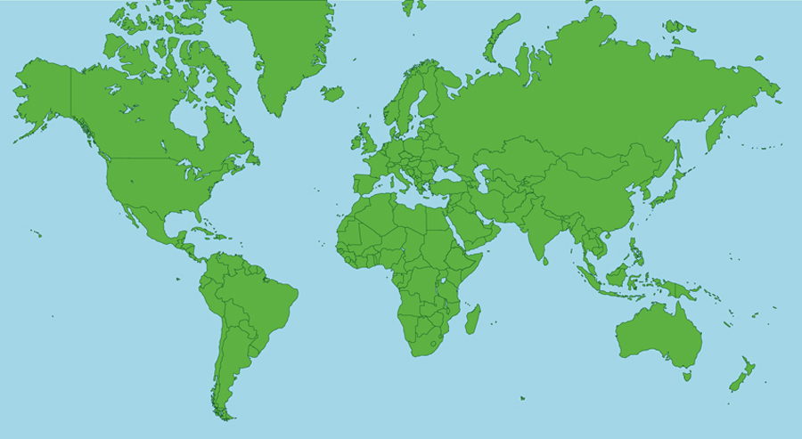 Metric System World Map