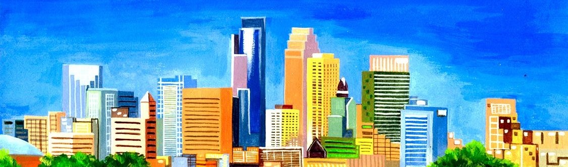 Minneapolis Skyline Drawing