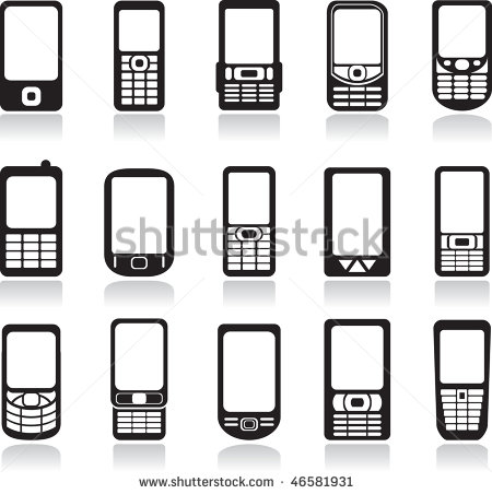 Mobile Phone Icon Vector