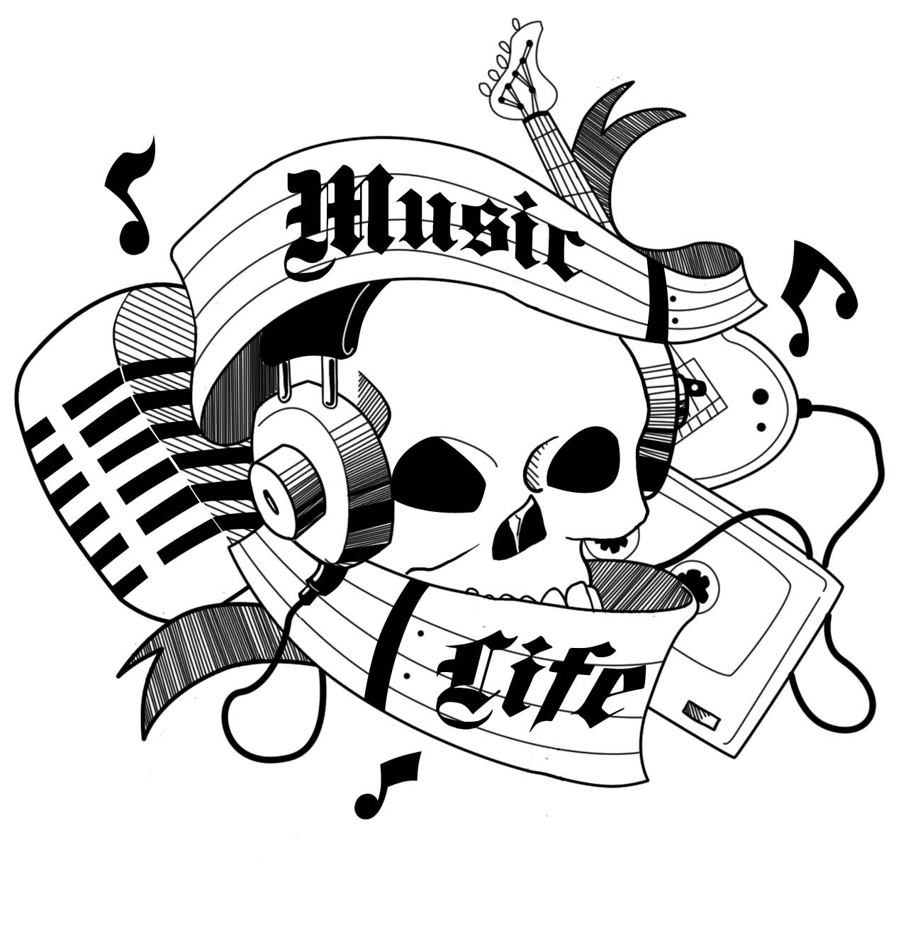 Music Is Life Tattoo Designs