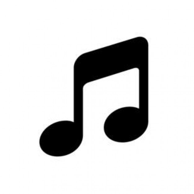 Music Note Black Vector Music Note Black Vector