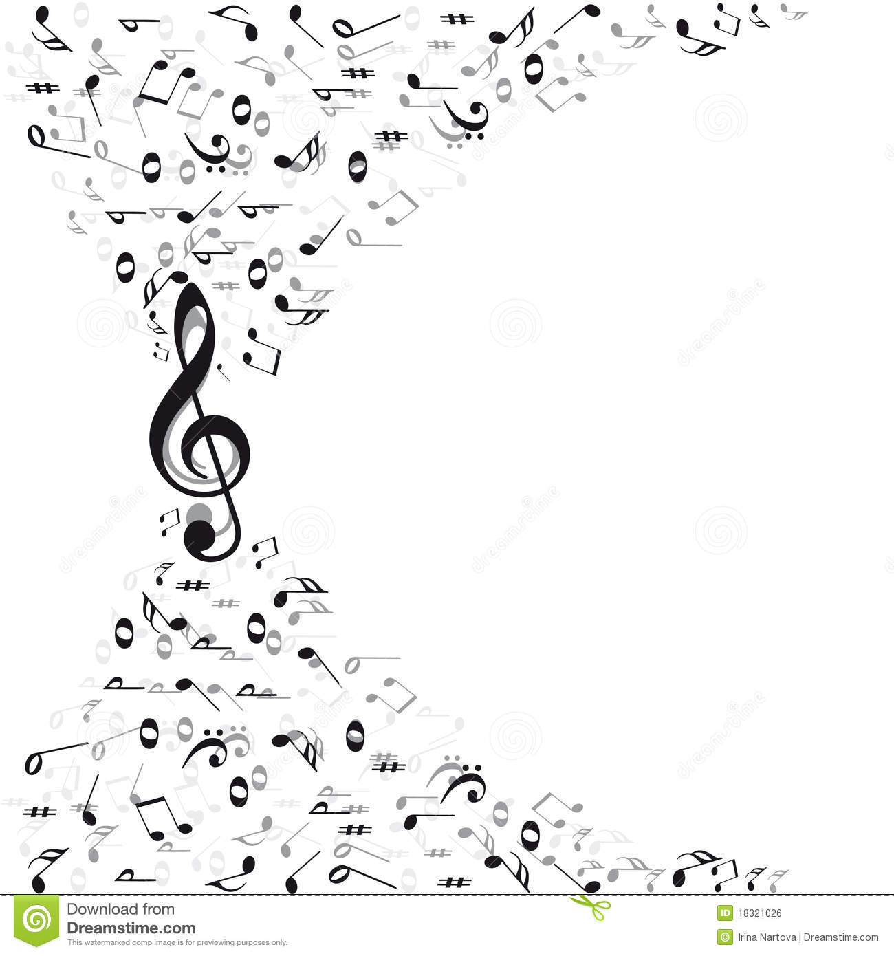 Music Notes as Background