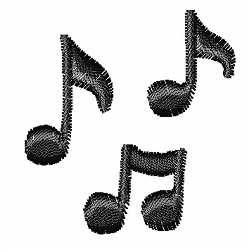 Music Notes Embroidery Designs