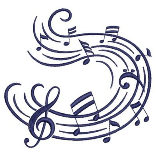 Music Notes Embroidery Designs