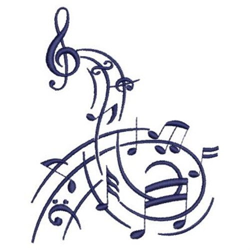 Music Notes Embroidery Designs