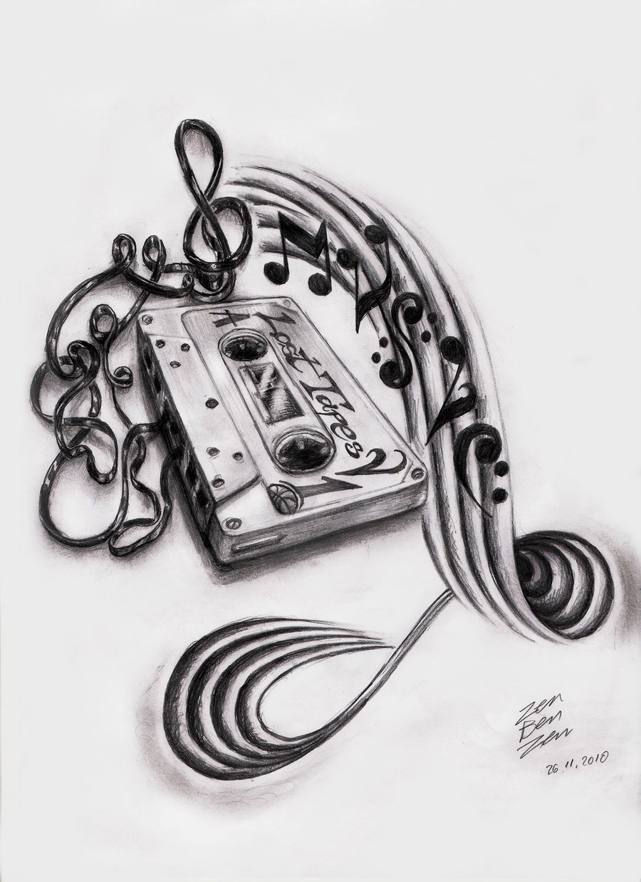 Music Tattoo Designs Drawings