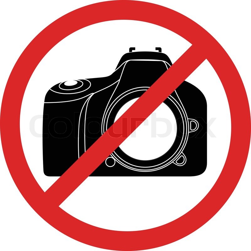 No Photography Sign Vector No Photography Sign Vector
