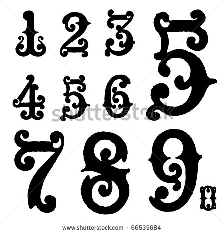 Number 1 Fancy Ornate Number 1 Fancy Ornate