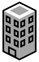 Office Building Clip Art Black and White