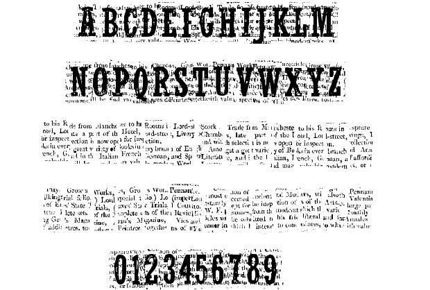 Old Newspaper Font