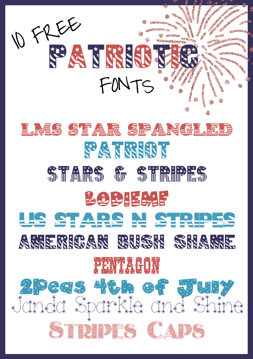 Patriotic Font Free Downloads