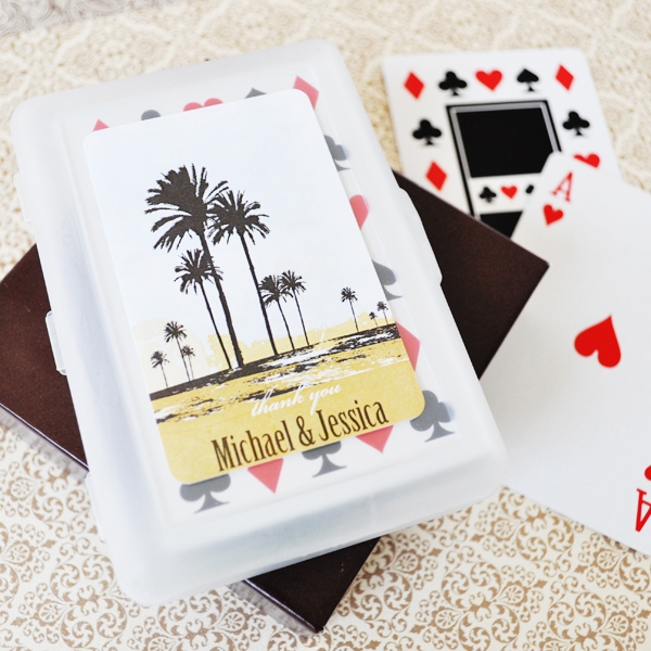 Personalized Wedding Playing Cards