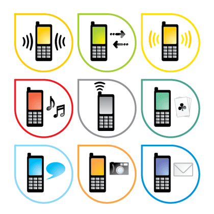 18 Vector Icon Telephone Mobile Images