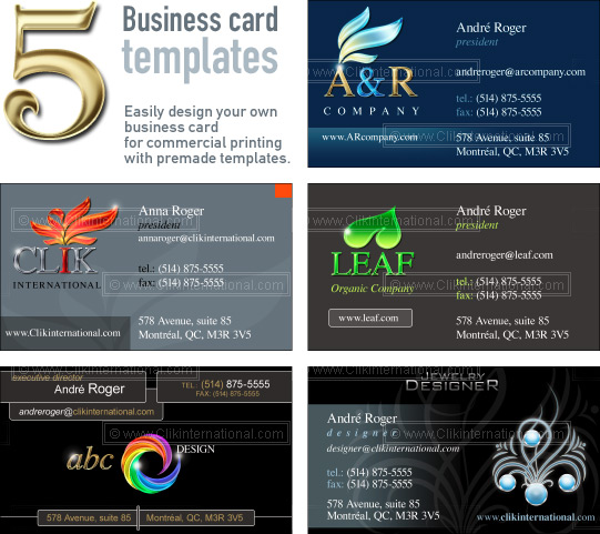 Photoshop Business Card Layout