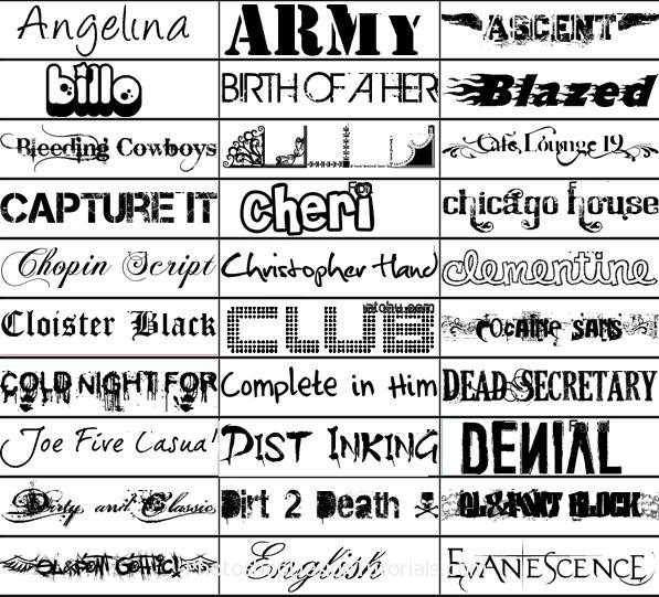 photoshop download fonts