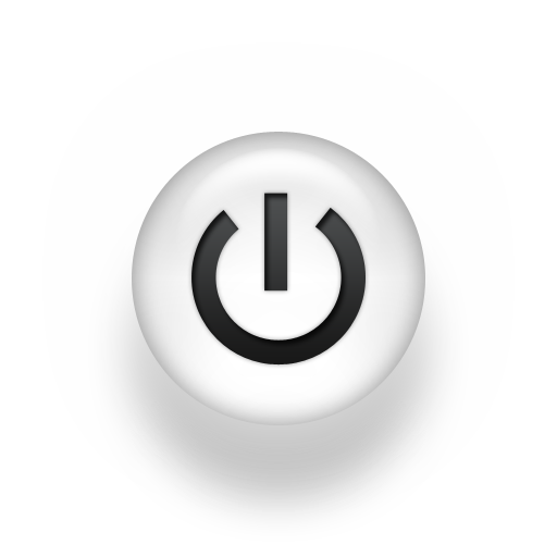 Power Button Symbol Black and White