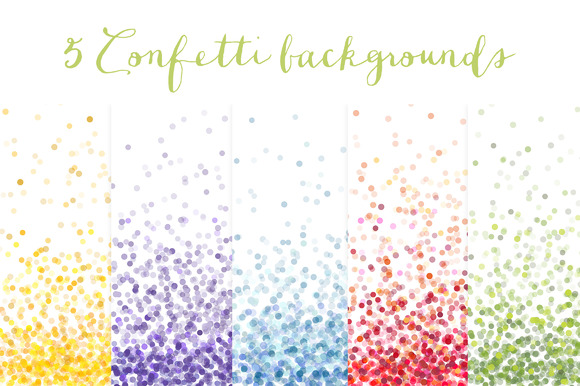 Purple and Yellow Confetti Purple and Yellow Confetti