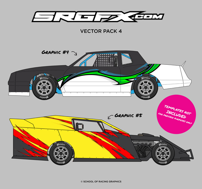 Race Car Graphics Vector Pack