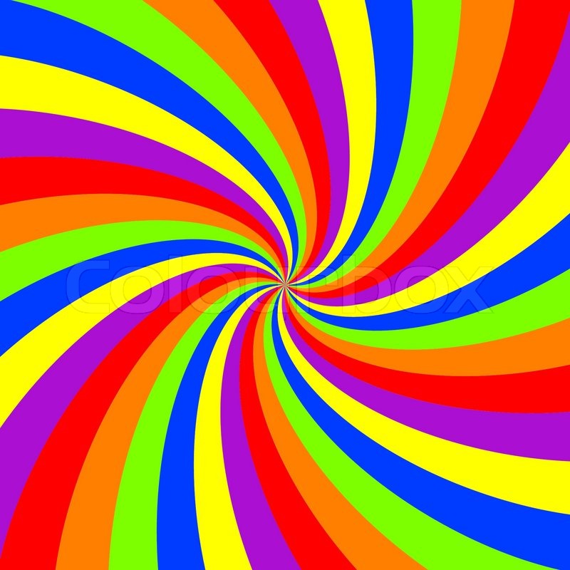 Rainbow Swirls Pattern