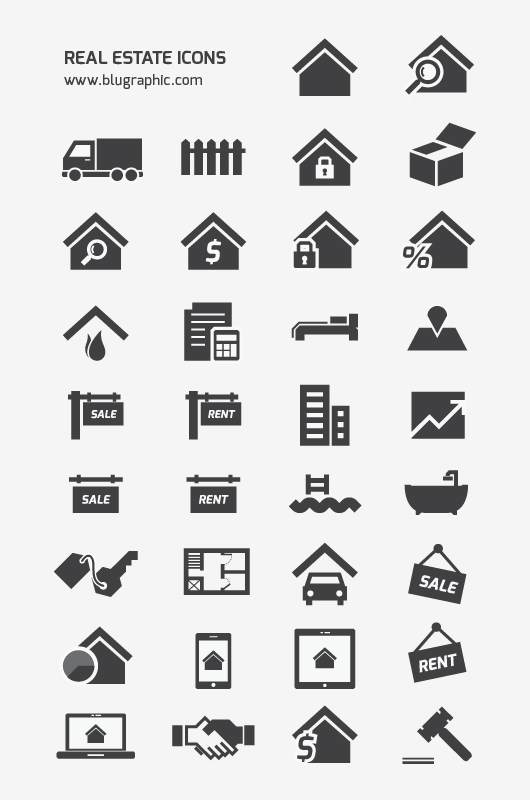 Real Estate Vector Icons